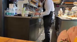 The human coffee machine!