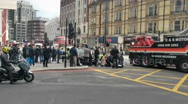 Major emergency service response to person struck by car near London Victoria