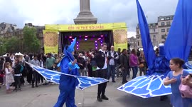 Eid in the Square 2022 celebrations with football and fencing for kids and dancers - London