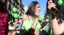 Los defensores de la regulación integral del cannabis han tomado Madrid, España este sábado