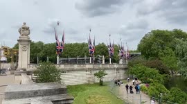 Queen’s Platinum Jubilee preparations at Buckingham Palace