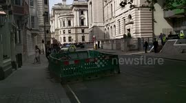Westminster Security Alert Evacuation from Westminster area past police cordons