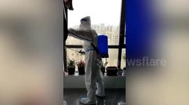 Chinese residents share concerns about COVID-19 workers dousing homes with disinfectant
