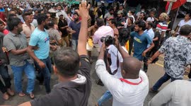 Curfew imposed after deadly protest between pro-government protesters and  anti-government protesters in Sri Lanka