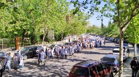 The indefinite strike of hospital doctors begins with a rally in front of the Assembly of Madrid on10th May, 2022.
