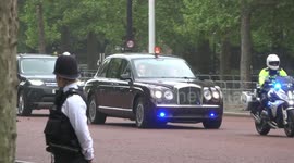 The Prince of Wales and Prince William travel to the State Opening of Parliament