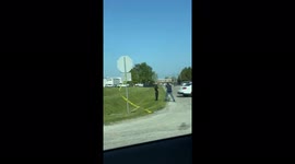 Heavy police presence at scene of escaped inmate Casey White's arrest