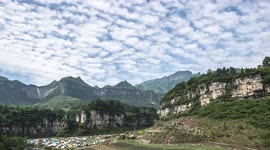 Time-lapse Footage Of People Camping Popular In Chongqing, China