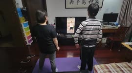 Citizens Workout At Home In Shanghai, China