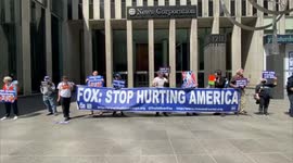 Fox News Protest In NY, US