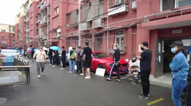 Nucleic Acid Test In A Control Community in Beijing, China