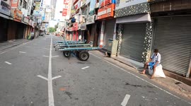 Sri Lankan shops closed due to state of emergency