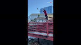 '21 y/o parkour fanatic shares compilation of his BEST FAILS made in Madrid '