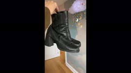 'Art creator MAJESTICALLY upcycles a pair of plain black boots'