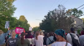Protesters turn attention to Justice Alito's home, the leading conservative against Roe
