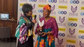 Newsflare Edit - Moira Stuart presents Lydia Ina with Children's Champion Award