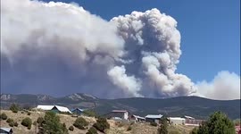 US: Plume Of Smoke Billows From Wildfires In Northern New Mexico