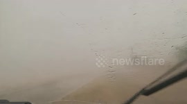 Tennis ball sized hail and 80mph winds impact Ashtola Texas, May 10 2022