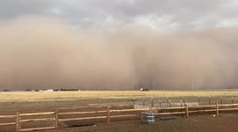 Wall of dust engulfs city as haboob sweeps through northern Texas