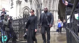 Coleen Rooney and Rebekah Vardy leave Royal Courts of Justice after the second day of libel trial