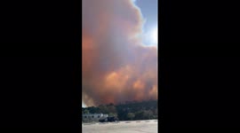 US: Brush Fire Erupts In Laguna Beach, California Sending Thick Smoke Into Sky 5