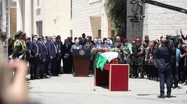 Palestinian President Mahmoud Abbas pays respects to killed Al Jazeera journalist Shireen Abu Akleh