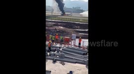 Tibet Airlines flight rushed out of the runway at Chongqing Jiangbei International Airport in China