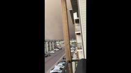US: Wall Of Dust Approaches Sioux Falls As Storms Roll Through Eastern South Dakota 4