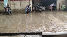 Hailstorm pelts homes in village in Myanmar
