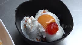 This ice cream with raw EGG looks surprisingly delicious