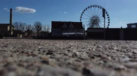 Poland Gdańsk drone Ferris wheel