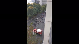 Anti-covid policy march in Melbourne, Australia