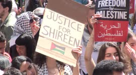 Thousands march in support of Palestine in London, demand justice for killed Al Jazeera journalist Shireen Abu Akleh