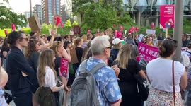 Abortion rights solidarity march in London, UK