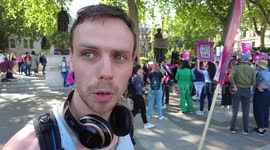 London protest for abortion rights United Kingdom - did not use women body for political instrument, UK