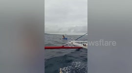 Fishermen found floating at sea rescued in the Philippines