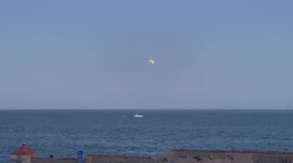 Lunar eclipse over Malibu