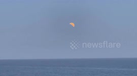 Lunar eclipse over Malibu