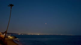 Lunar eclipse over Malibu