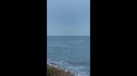 Lunar eclipse over Malibu