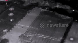 Ukrainian bombs destroy Russian command post