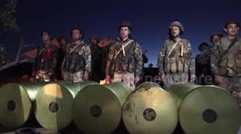 Syrian troops paint night sky with ‘V’ for Russia