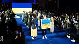 Litkovskaya showcase - Peace for Ukraine at Kornit Fashion Week London 2022