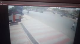 Man sent flying as speeding car hits two-wheeler in western India