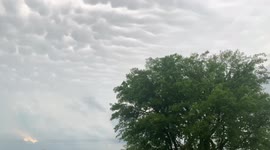 Watch incredible display of mammatus clouds over Oklahoma after severe spring storms