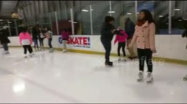 Man proposes at ice rink