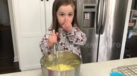 Girl thinks food smells bad