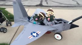Boys pilot toy jet