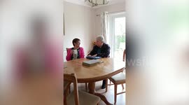 Tear-jeaking moment son surprises dad with tickets to watch his beloved Rangers in Europa League Final
