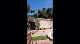 'Diver learns the meaning of surface tension after double front flip into pool goes wrong '
